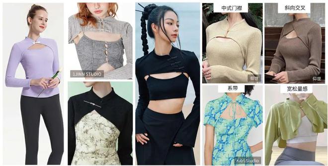 必一运动新中式瑜伽服 两大趋势热点结合服装设计可以如何做？(图7)