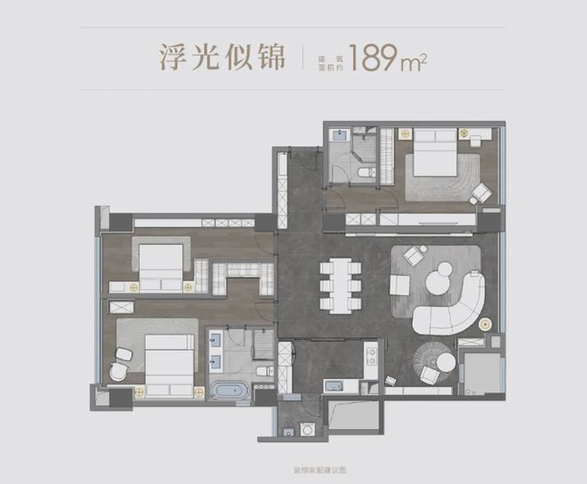 必一运动滨江改善红盘！龙湖滨江颂百变188m² 更懂滨江菁英的改善需求！(图8)