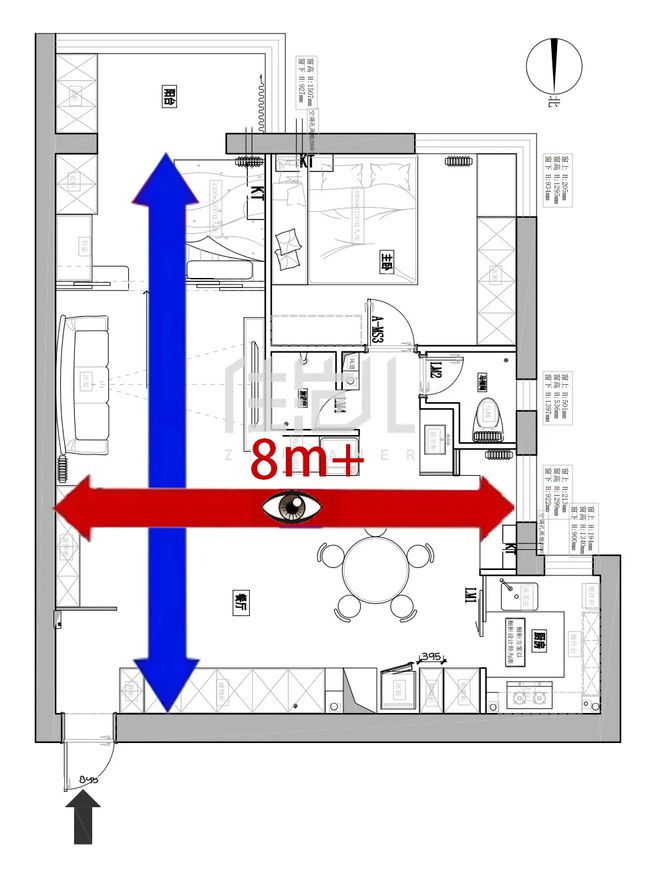 必一运动78㎡住成130㎡她家凭什么这么显大？(图6)